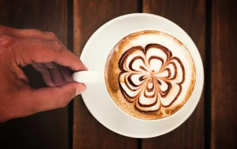 Cup of Cappuccino Coffee Stock Photos