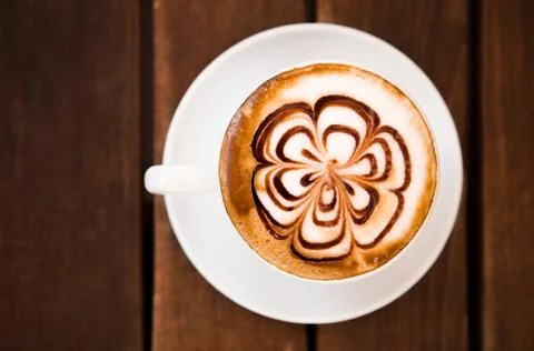 Cup of Cappuccino Coffee Stock Photos