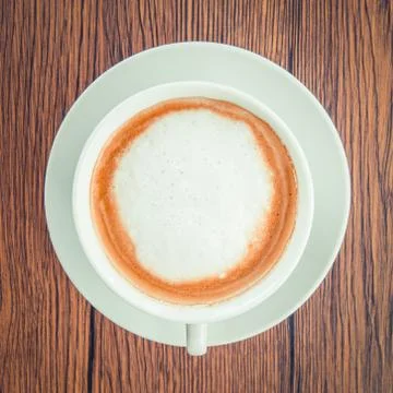 Cup of cappuccino coffee Stock Photos