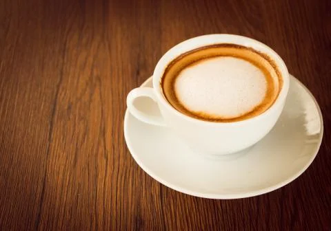 Cup of cappuccino coffee Stock Photos