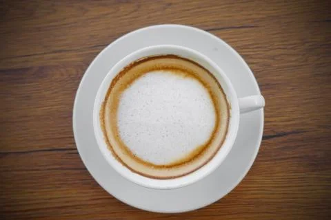Cup of cappuccino coffee Stock Photos