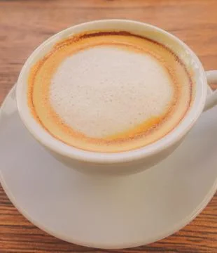 Cup of cappuccino coffee Stock Photos