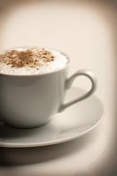Cup of cappuccino Stock Photos