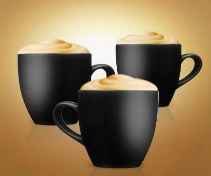 Cup of cappuccino Stock Photos