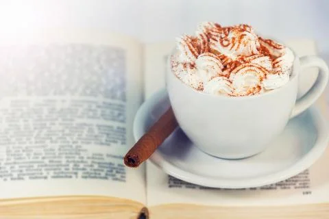 Cup of cappuccino. Stock Photos