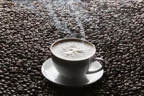 Cup of cappuccino Stock Photos