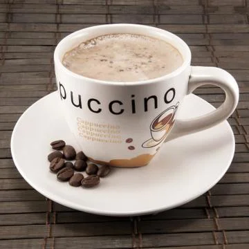 Cup of cappuccino Stock Photos