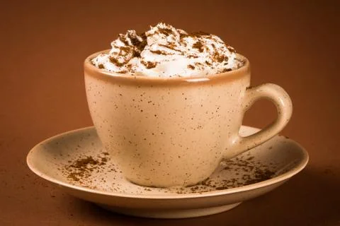 Cup of cappuccino Stock Photos