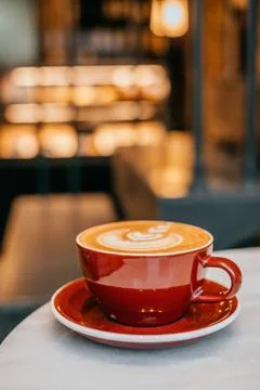 Cup of cappuccino Stock Photos