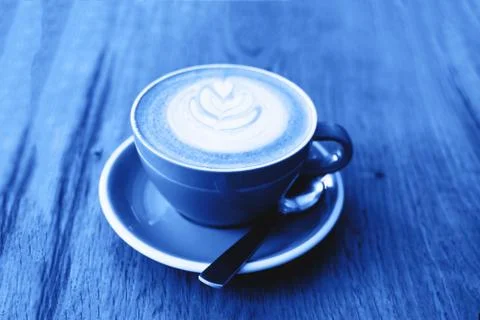 A cup of cappuccino. Stock Photos