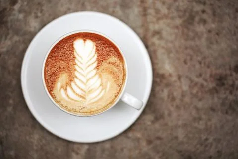 Cup of cappuccino. Stock Photos