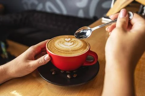 Cup of cappuccino Stock Photos