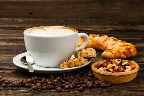 Cup of cappucino Stock Photos