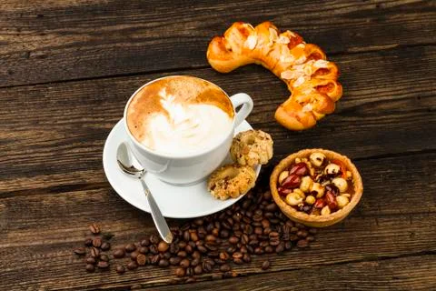 Cup of cappucino Stock Photos