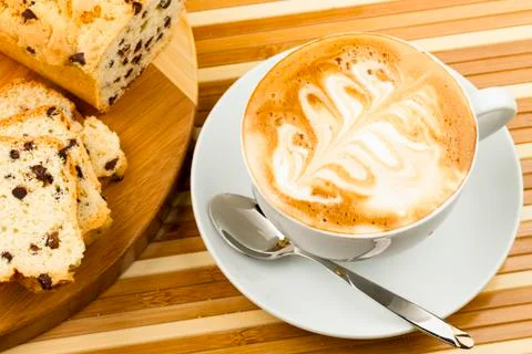 Cup of cappucino Stock Photos