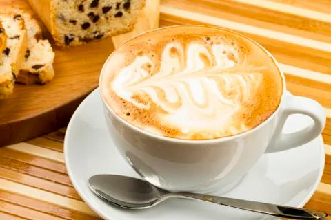 Cup of cappucino Stock Photos