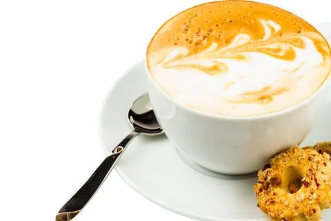 Cup of cappucino Stock Photos