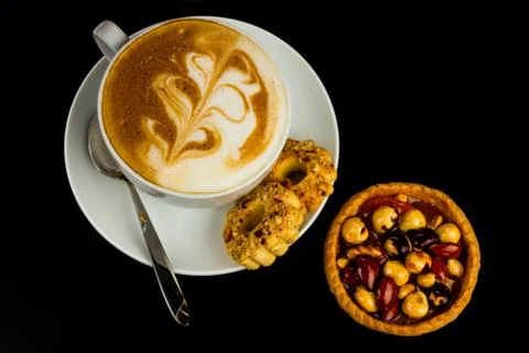 Cup of cappucino Stock Photos
