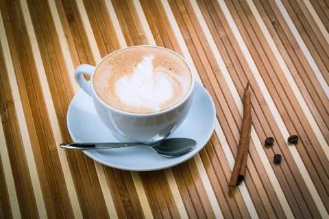 Cup of cappucino Stock Photos