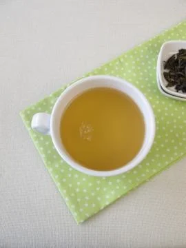 Cup of ceylon royal silver white tea Stock Photos