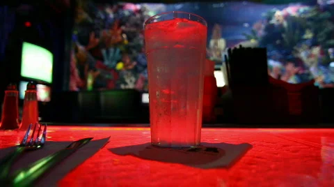 Cup with changing lights Stock Footage 768350