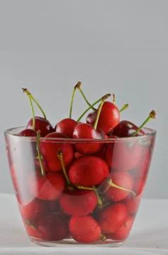 A cup of cherry Stock Photos