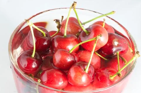 A cup of cherry Stock Photos