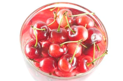 A cup of cherry Stock Photos