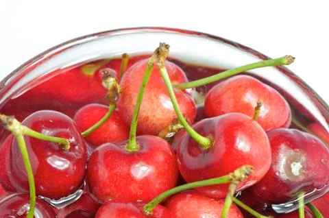 A cup of cherry Stock Photos