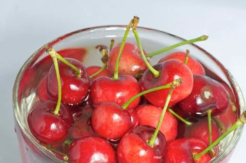 A cup of cherry Stock Photos