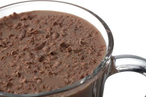 A cup of chocolate drink Stock Photos