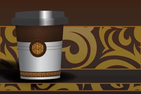 Cup of chocolate 库存插图