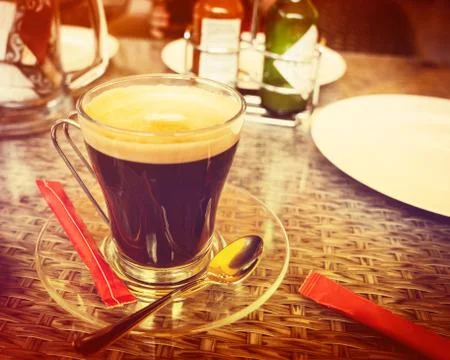 Cup, clay, drink, mug, background, breakfast, coffee, brown, tab Stock Photos