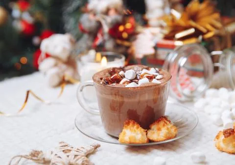 Cup of cocoa Stock Photos
