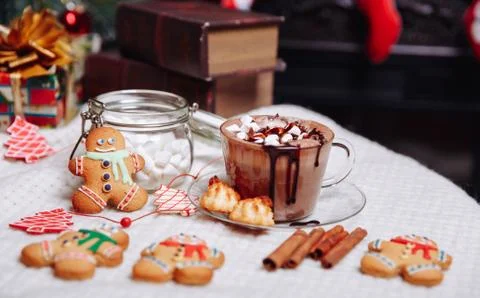 Cup of cocoa Stock Photos