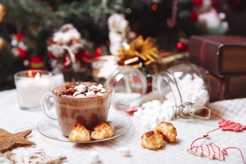 Cup of cocoa Stock Photos