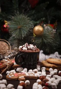 Cup of cocoa Stock Photos
