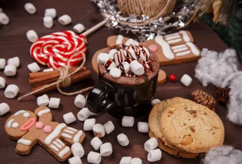 Cup of cocoa Stock Photos