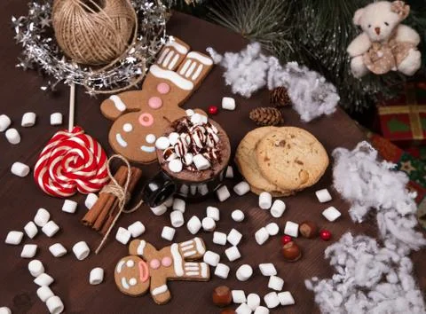 Cup of cocoa Stock Photos
