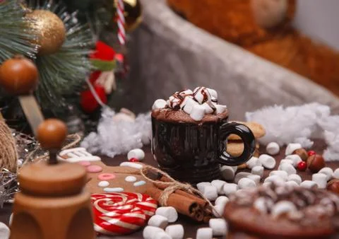 Cup of cocoa Stock Photos