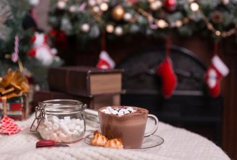 Cup of cocoa Stock Photos