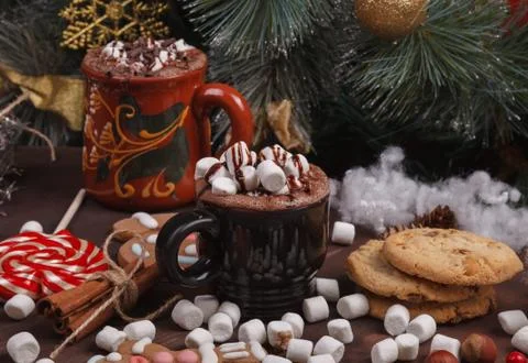 Cup of cocoa Stock Photos