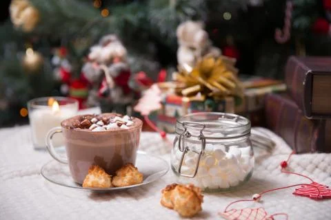 Cup of cocoa Stock Photos