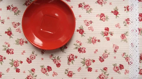 Cup of cofee with cookies stop motion animation Stock Footage 90898313