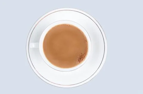 Cup of cofee with milk Stock Photos