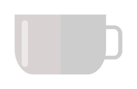 Cup coffe front view vector illustration Illustrazione stock