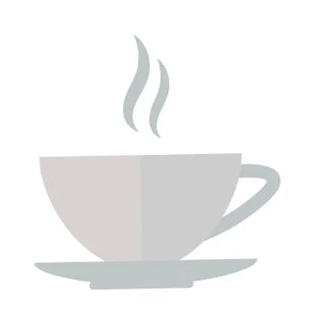 Cup coffe front view vector illustration 库存插图