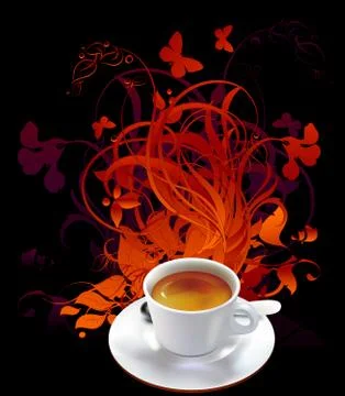 Cup of coffe Stock Illustration