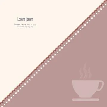 Cup of Coffee abstract background Stockillustratie