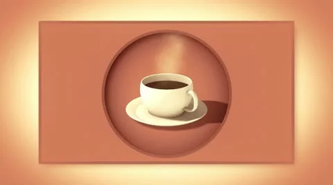 Cup of coffee. Background 스톡 동영상 8849878
